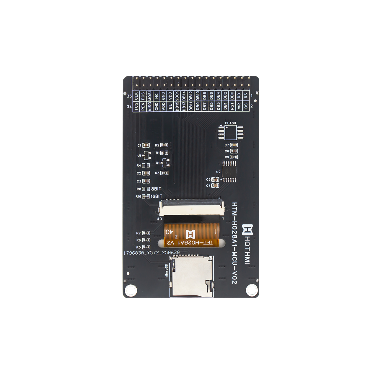 适用于 Arduino 的 2.8 英寸 TFT LCD 显示屏，带 RTP