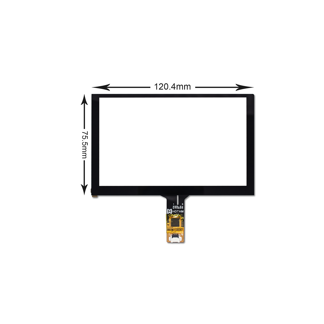5.0 英寸电容触摸面板-多点触控-GT911控制器-I2C接口电容屏