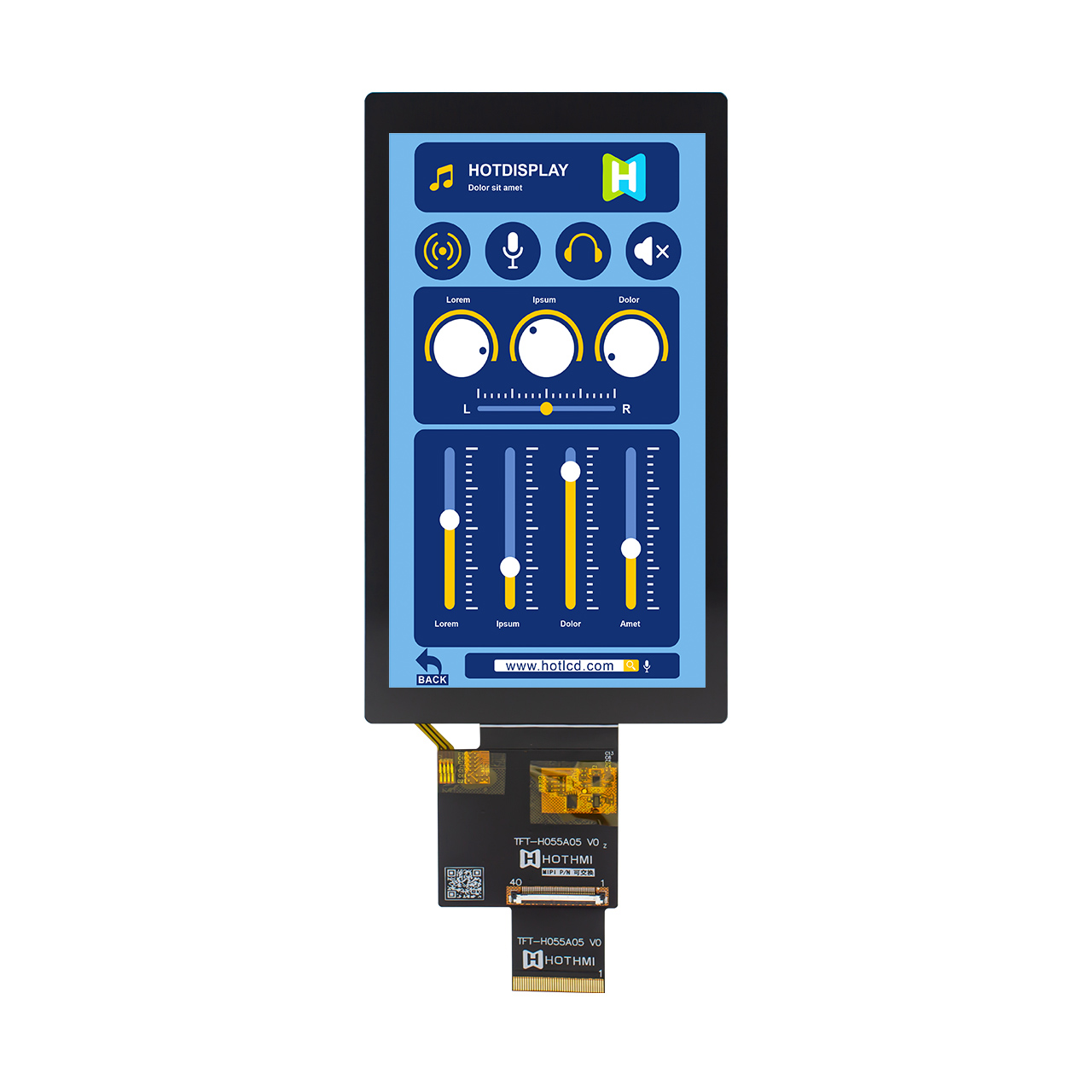 Incell 5.5 英寸 TFT LCD 显示屏 | 720x1280 分辨率，带 MIPI 接口