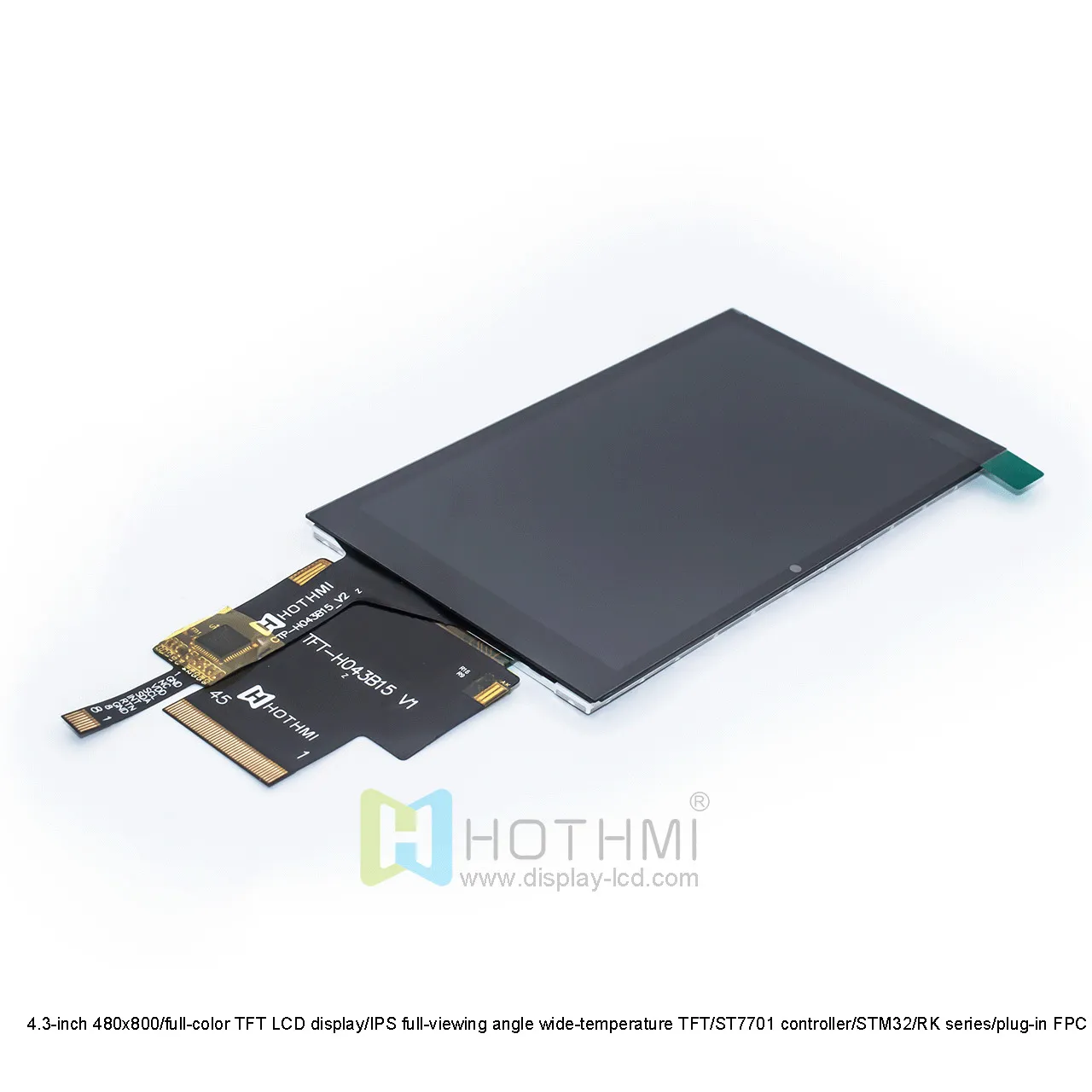 4.3英寸电容式触摸TFT液晶显示屏，带ST7701控制器