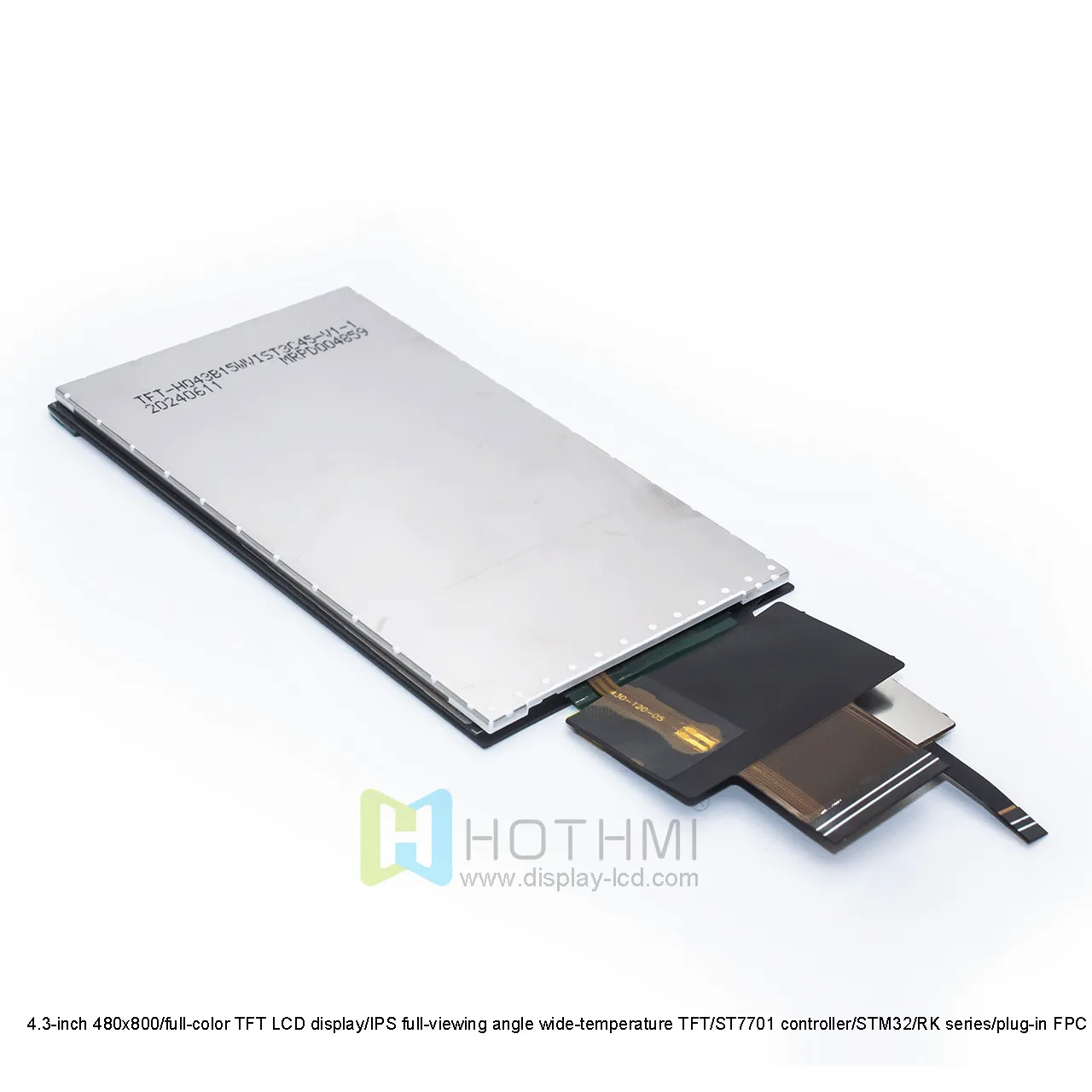 4.3英寸电容式触摸TFT液晶显示屏，带ST7701控制器