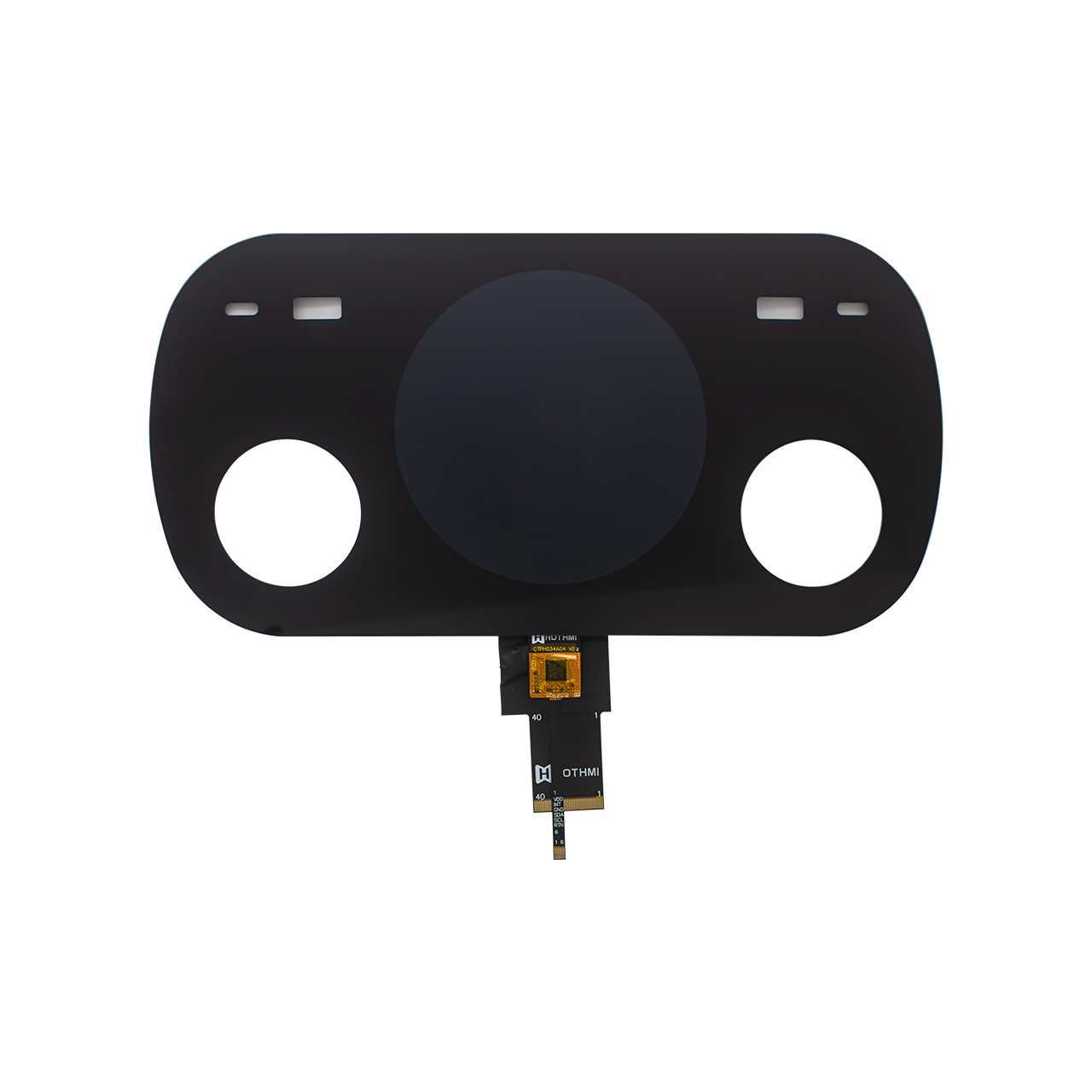 3.4 inch Round TFT LCD Display With uxTouch CTP 800x800 Resolution