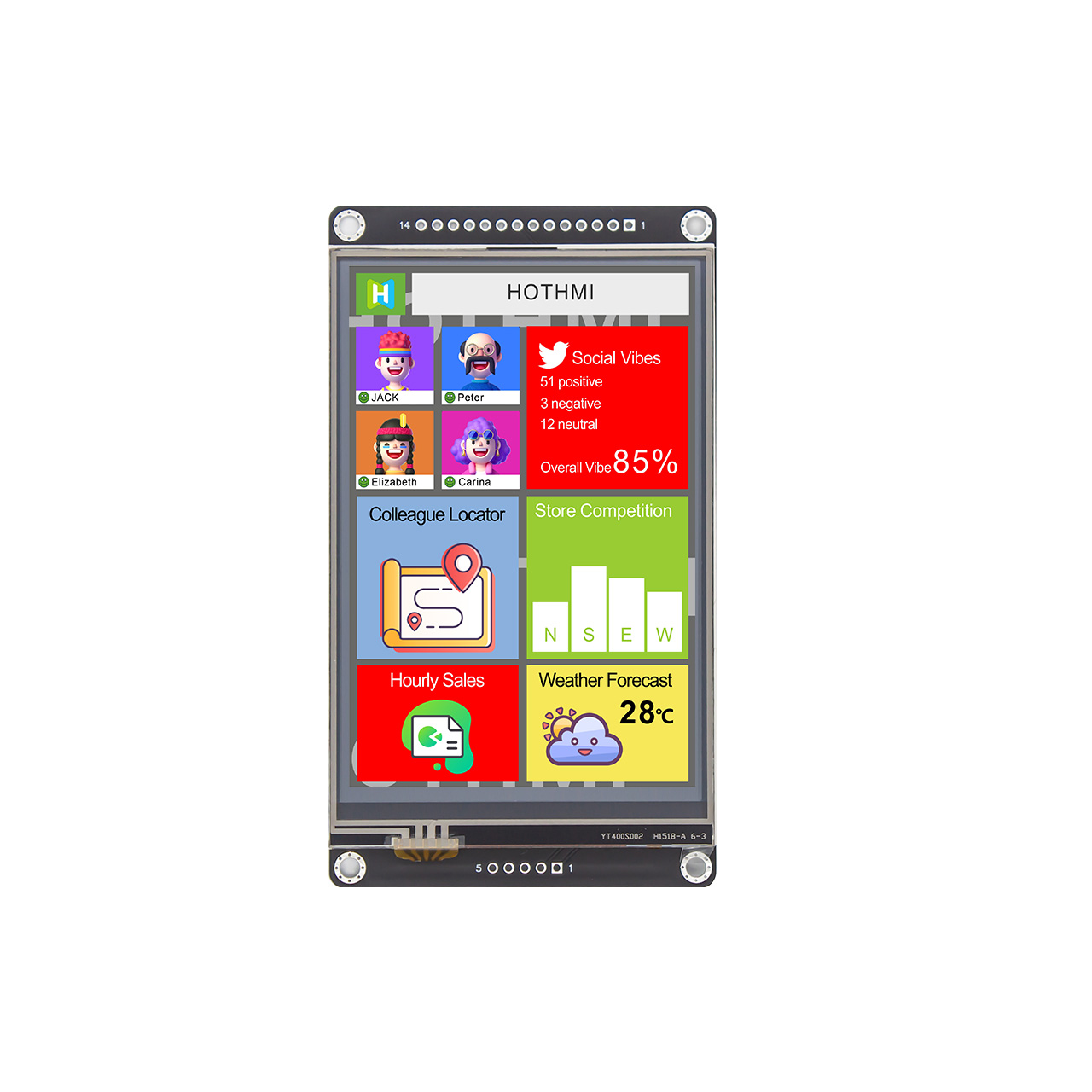 4 inch SPI Display Module With 320x480 Resolution ST7365 Controller