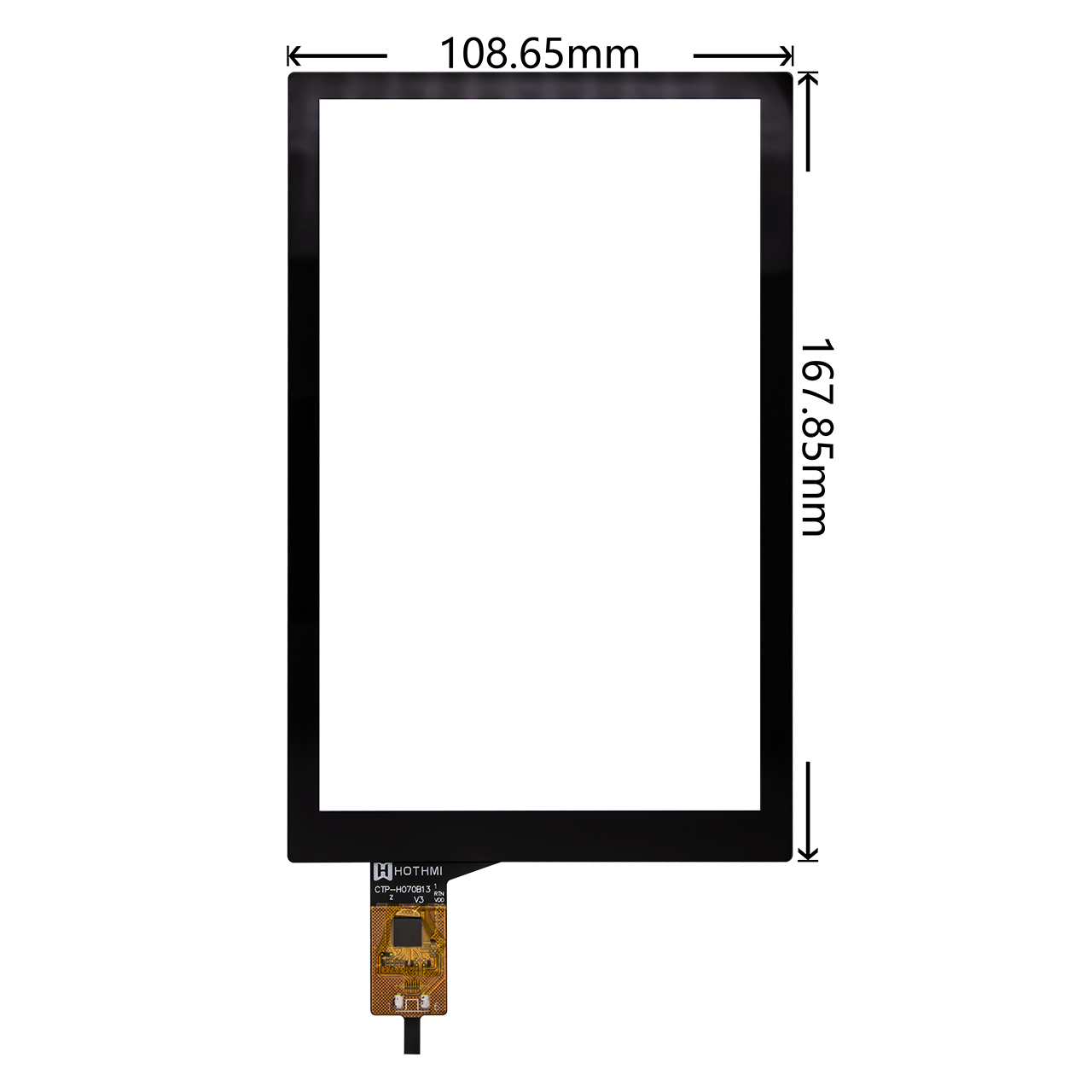 7寸电容触摸屏盖板I2C接口GT9271芯片