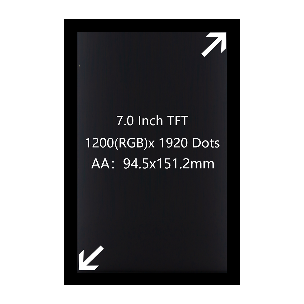 7寸TFT电容触摸显示屏1200x1920HD阳光下可读HX8279