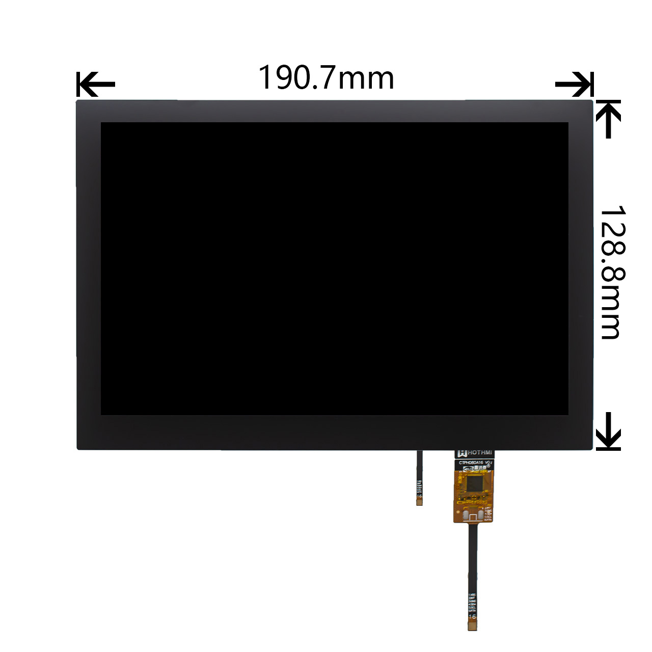 8寸高亮度TFT液晶模块电容式触摸屏分辨率1920x1200 MIPI 接口