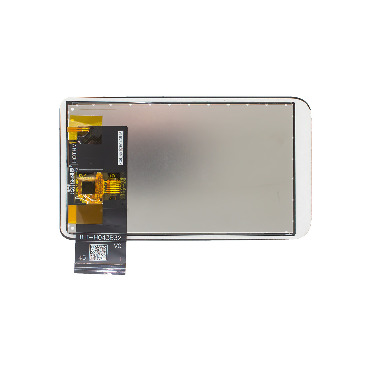 4.3-inch Capacitive Touchscreen TFT LCD 480x800 RGB Interface
