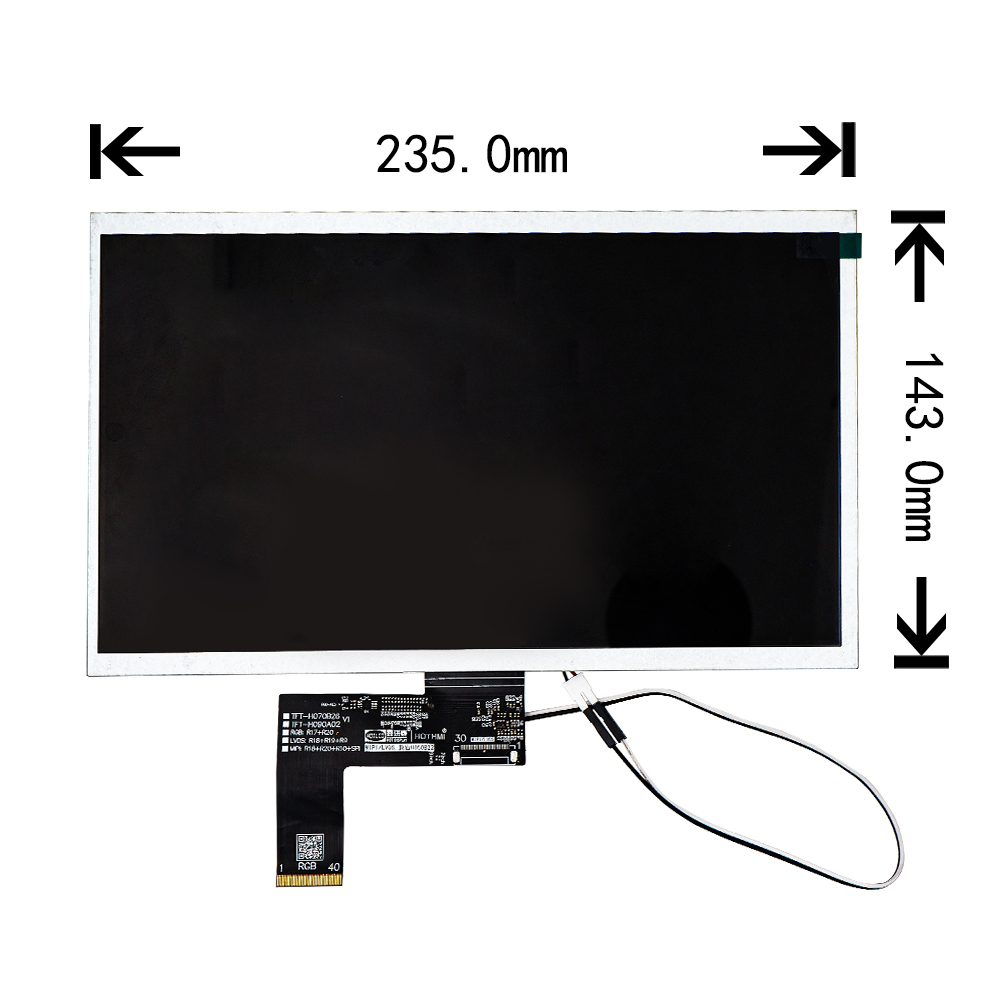 10.1寸阳光下可视TFT液晶显示屏 | 分辨率1024x600 | RGB接口 | 亮度1000尼特
