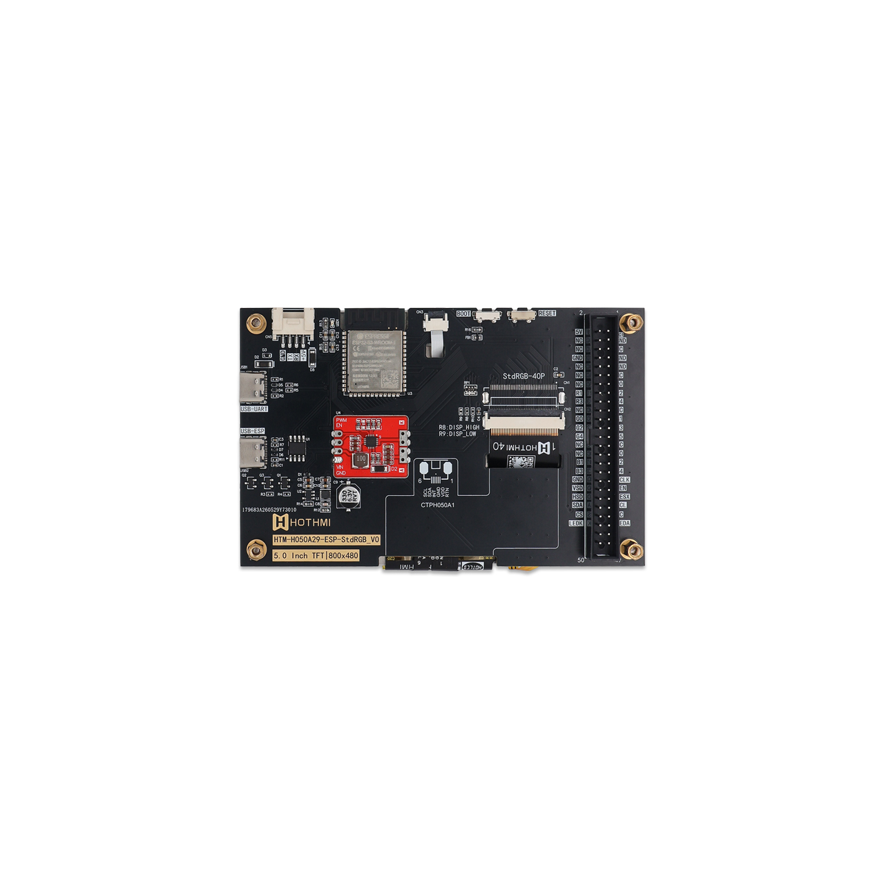 5寸ESP32 TFT液晶模块高亮度人机界面显示屏