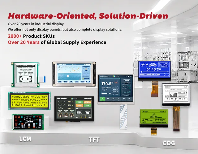 China Custom Industrial TFT LCD Display Manufacturer & Global LCD Supplier