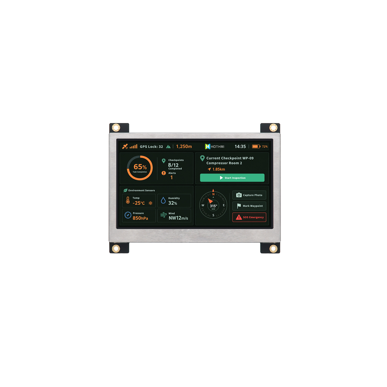 4.3寸高亮度HI TFT 显示屏模组800x480分辨率