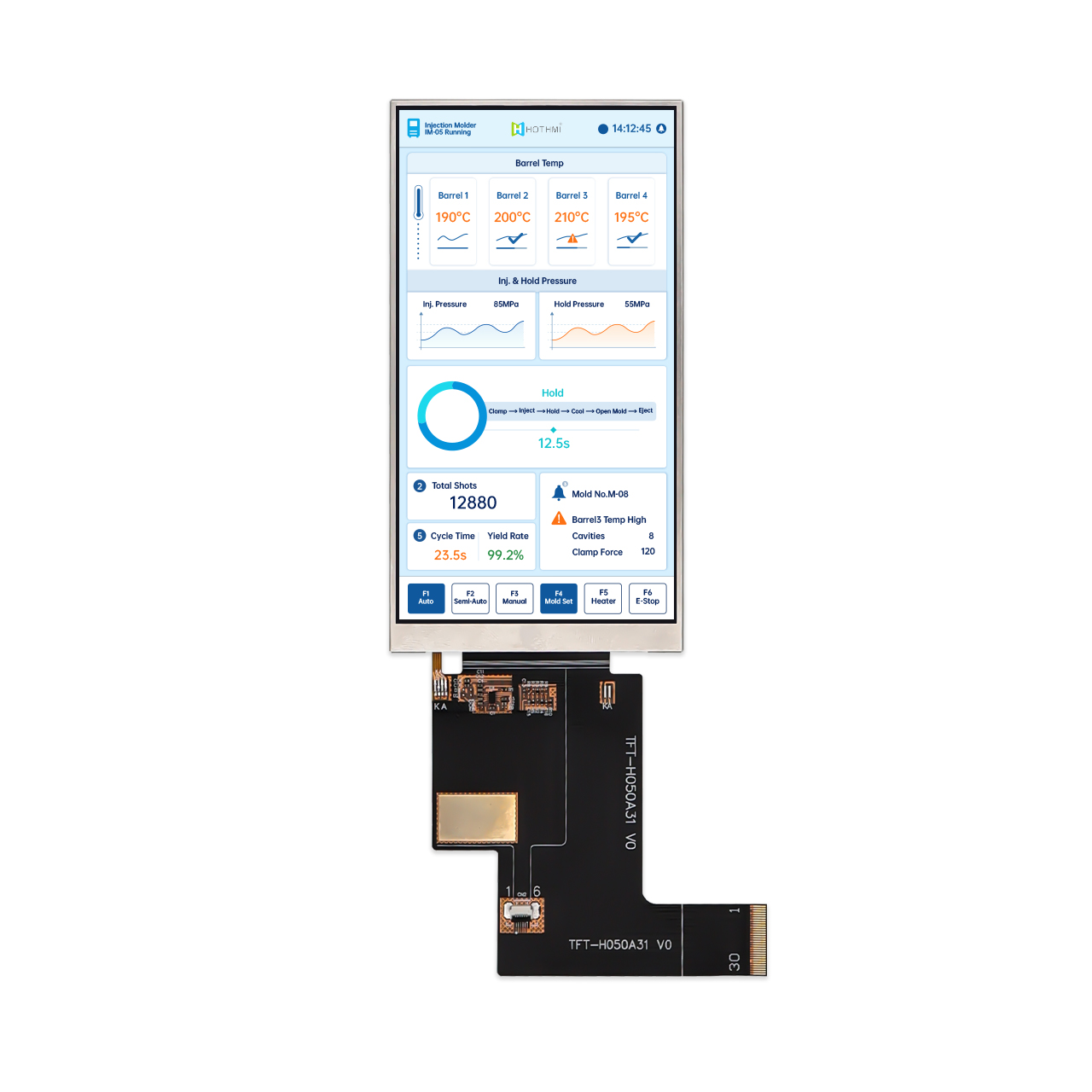 5.0寸工业TFT LCD 液晶显示屏720x1280 MIPI DSI 接口