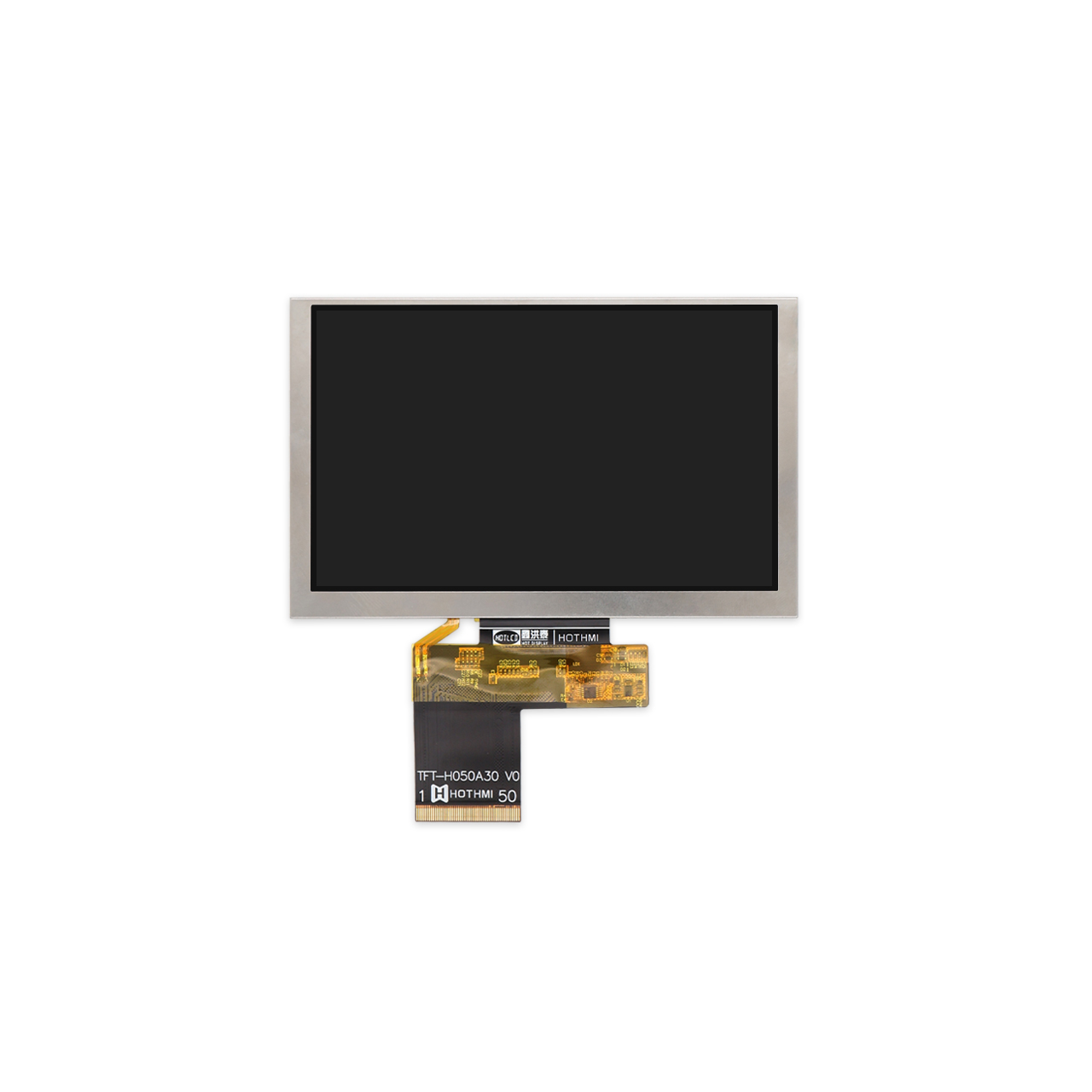 5.0寸超高亮度显示屏800x480 TFT LCD，适用于户外仪器
