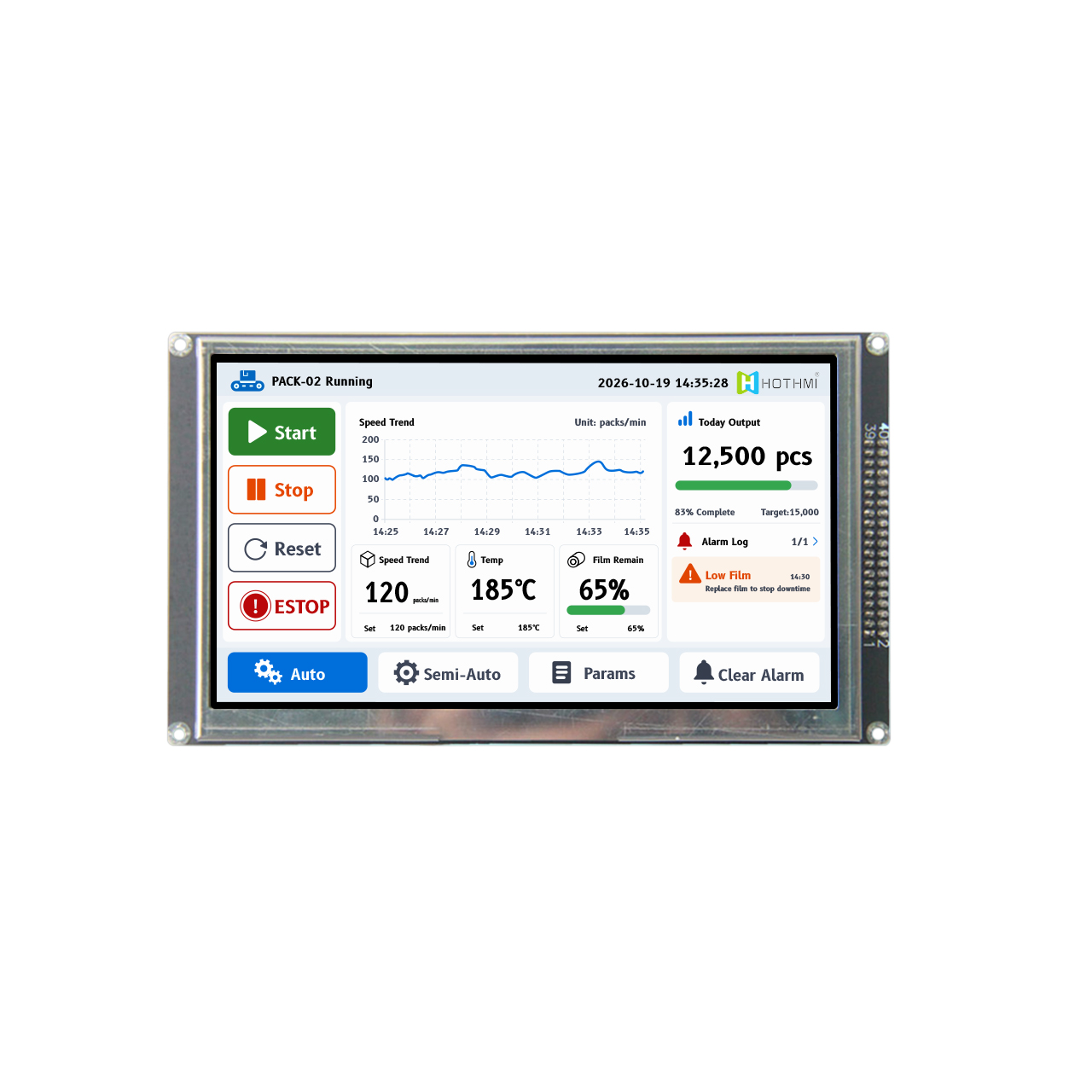 7寸电阻式触摸显示模块 800x480 MCU TFT LCD