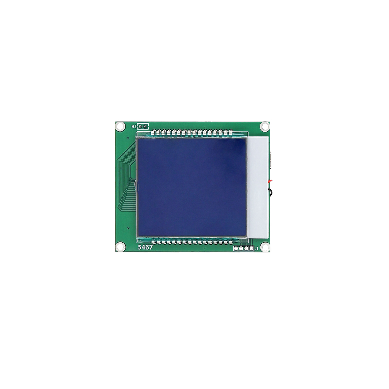 Custom LCD Display Segment Panel STN-Blue Background White Backlight