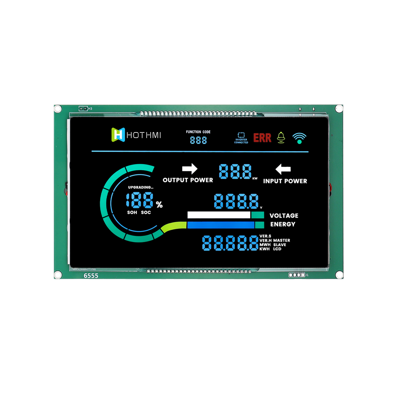 工业控制用定制 VA LCD 显示屏